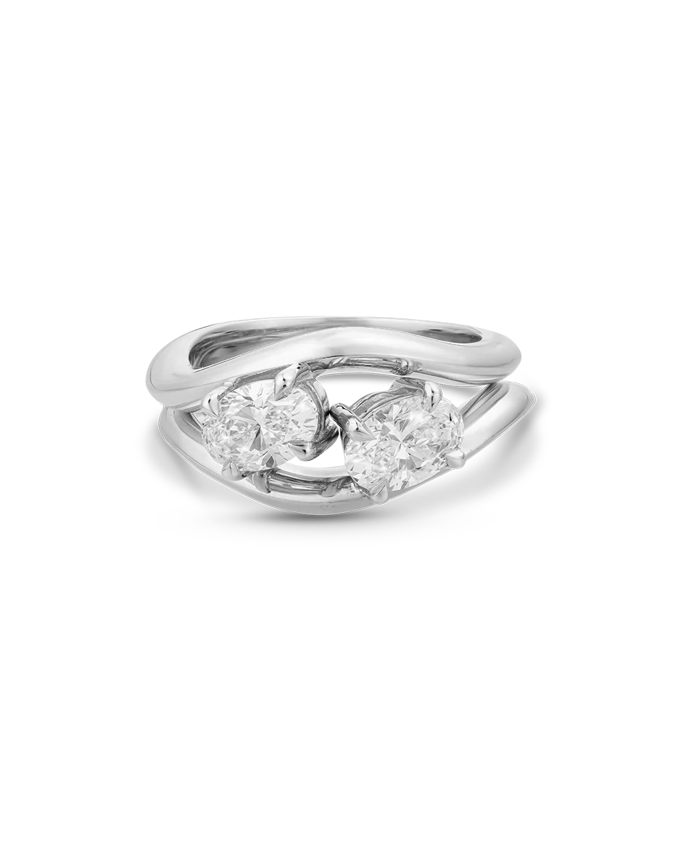 Astra Oval Natural Diamond Pinky Ring - Image 21